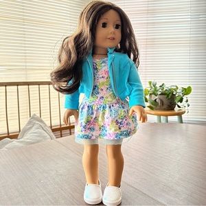 Truly Me American Girl Doll 69 wearing Truly Me Dress and Jacket Set